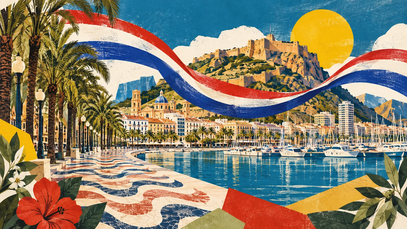 Ilustración editorial de Alicante conectada con la identidad paraguaya