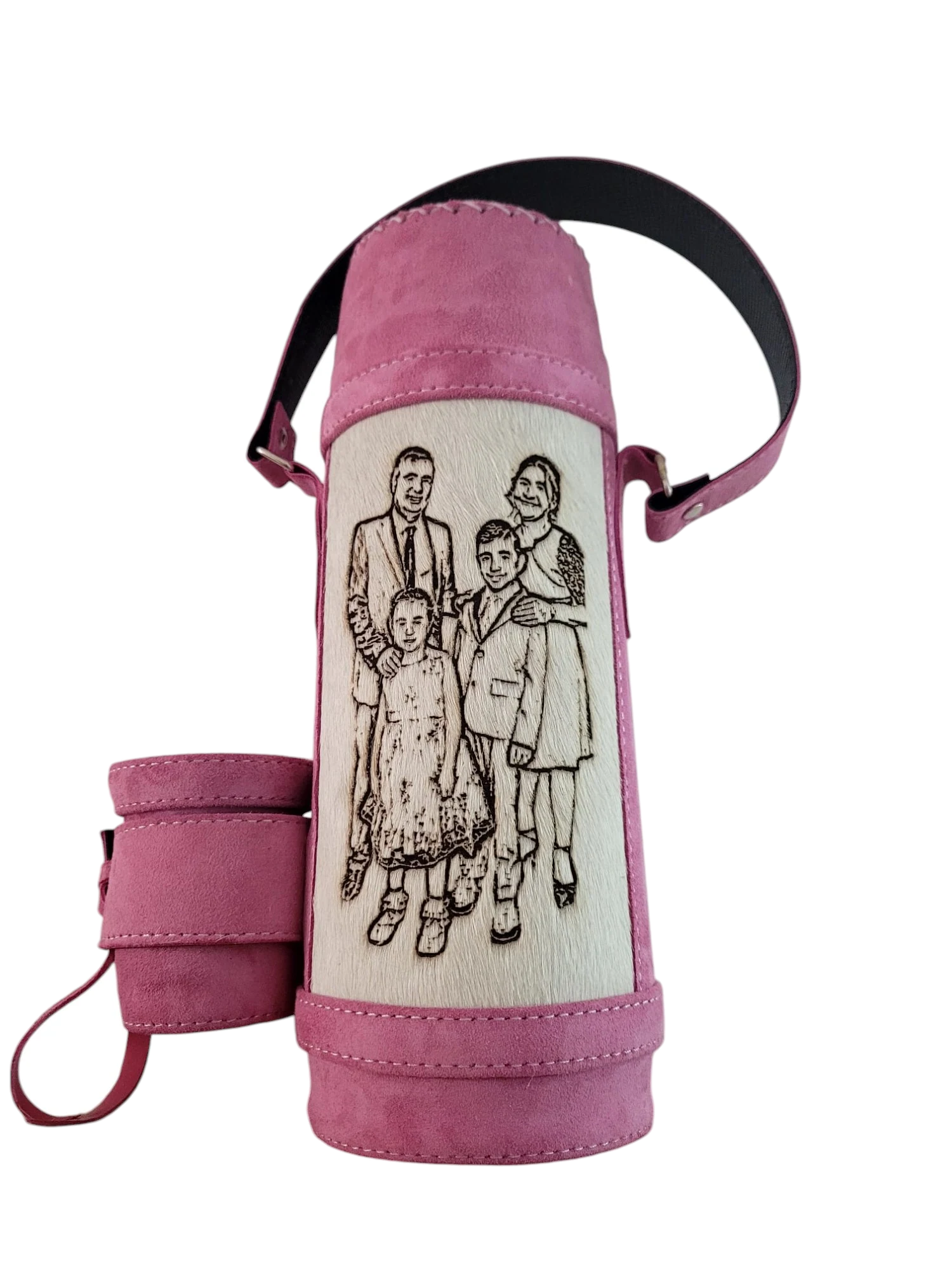 Termolar para mate · 1 litro con guampa y ejemplo de personalización